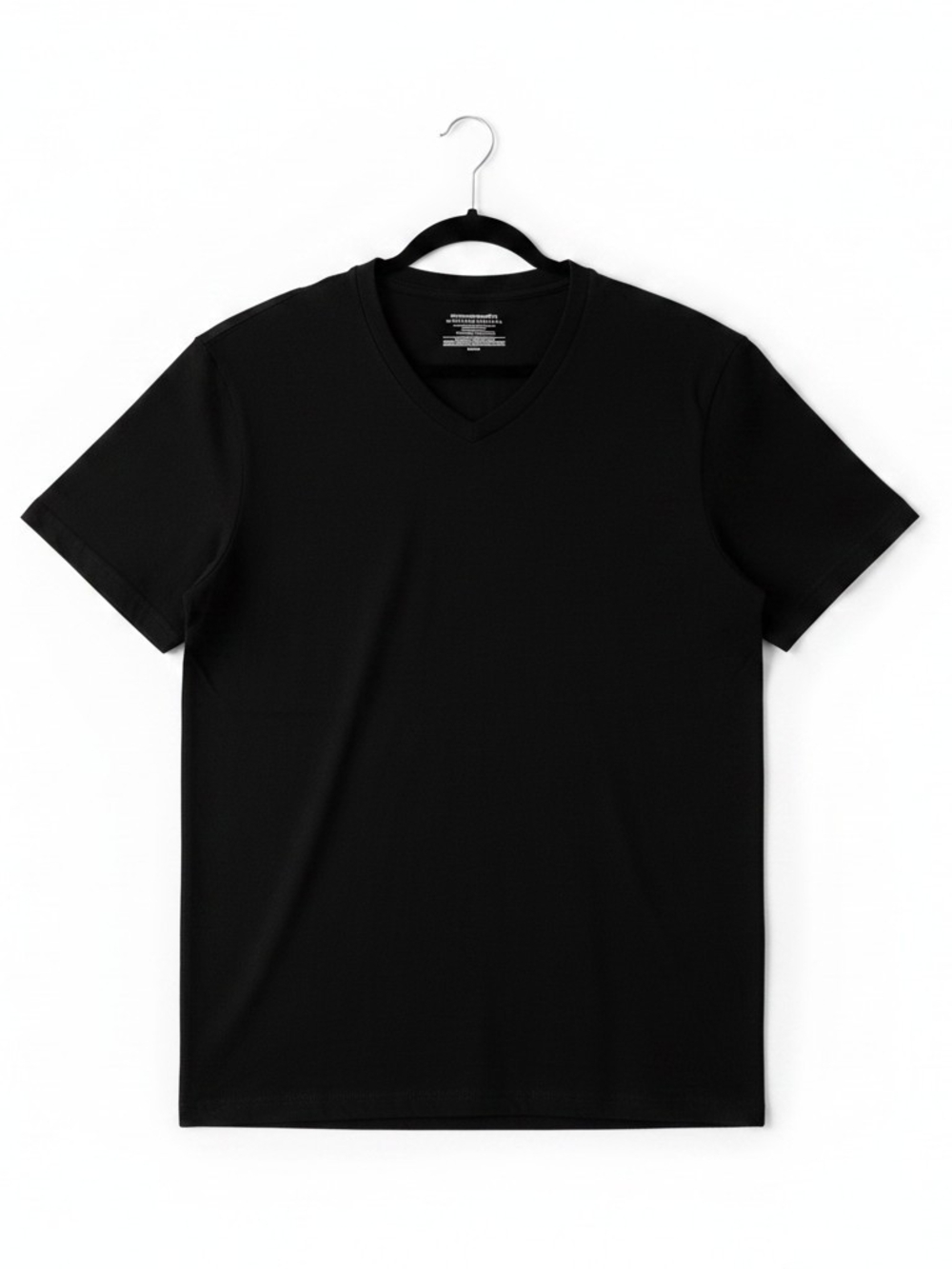 Amazon Essentials Black V-Neck T-Shirt Short Sleeve Classic Basic Casual Tee Men